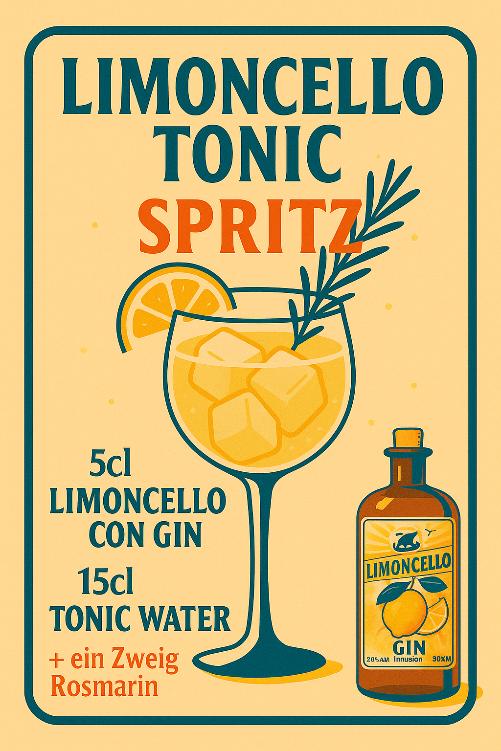Limoncello with a splash of Gin