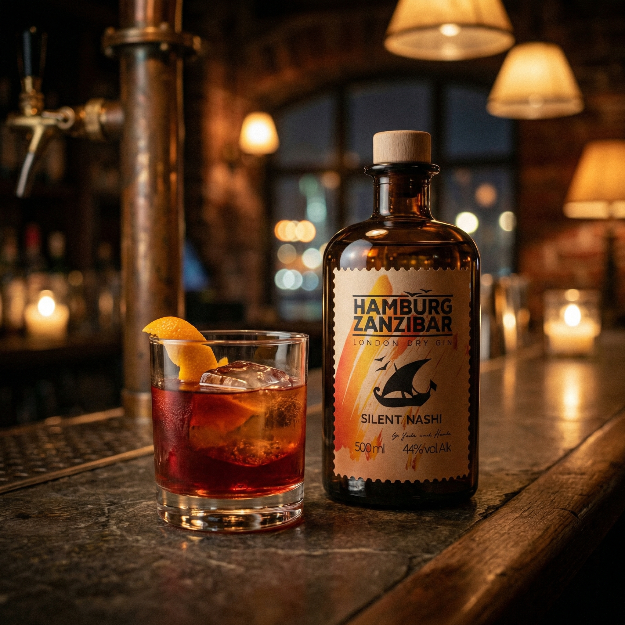 Silent Nashi Negroni – „Bitter trifft Frucht, bleibt trocken“