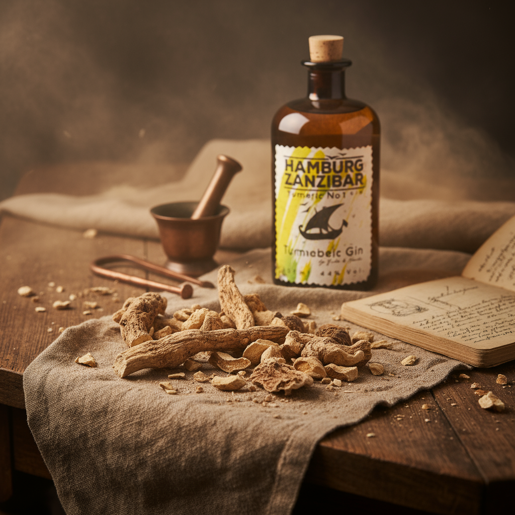 Angelikawurzeln das Rückgrat des Gins