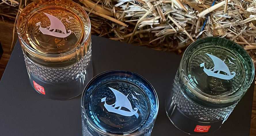 Bild der Gin Gläser von unten